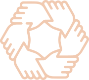 Icône (mains dans un cercle)