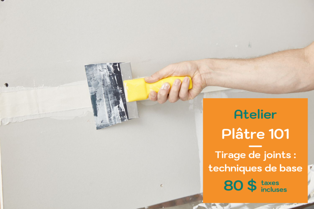 Plâtre 101 – Tirage de joints